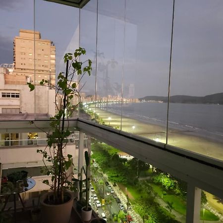 Apartamentos Na Praia Do Gonzaga Frente Mar Com Estacionamento サントス エクステリア 写真